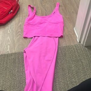 Victoria’s Secret pink outfit
